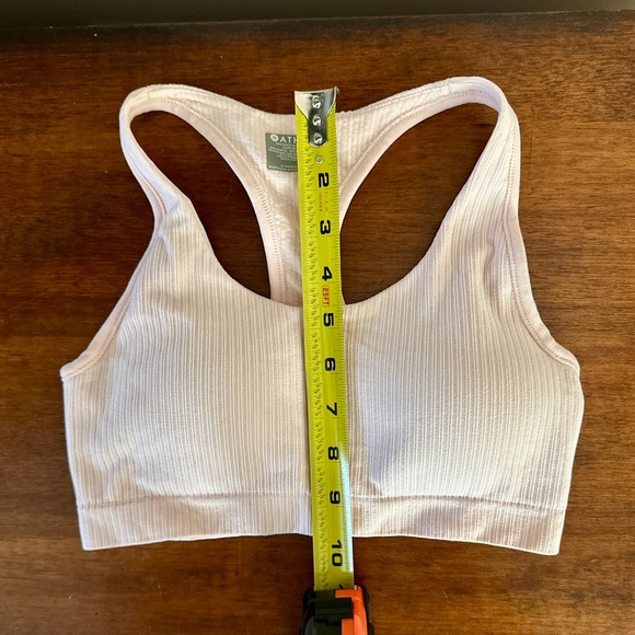 Athleta Pink Blush Ribbed Sports Bra | Size S - Picture 5 of 5